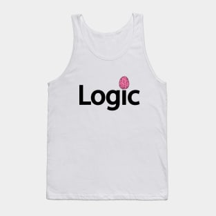 Logic being logical creative typography design Tank Top